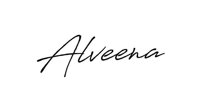 How to make Alveena signature? Antro_Vectra_Bolder is a professional autograph style. Create handwritten signature for Alveena name. Alveena signature style 7 images and pictures png