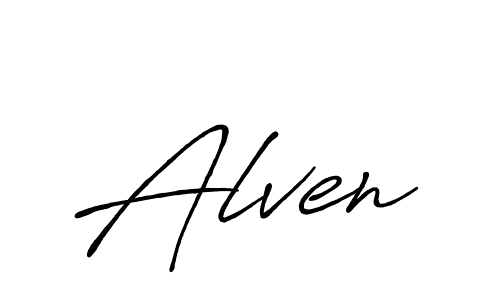 Also we have Alven name is the best signature style. Create professional handwritten signature collection using Antro_Vectra_Bolder autograph style. Alven signature style 7 images and pictures png