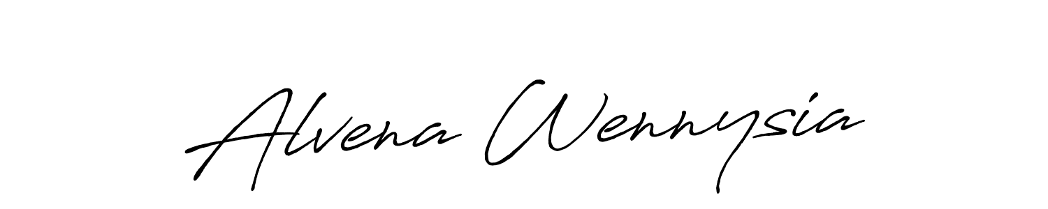 See photos of Alvena Wennysia official signature by Spectra . Check more albums & portfolios. Read reviews & check more about Antro_Vectra_Bolder font. Alvena Wennysia signature style 7 images and pictures png