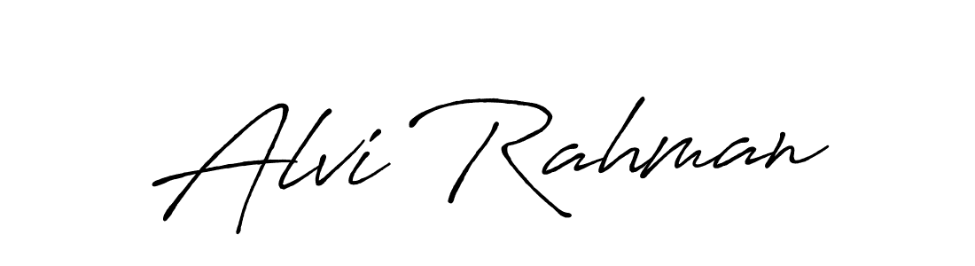 How to make Alvi Rahman signature? Antro_Vectra_Bolder is a professional autograph style. Create handwritten signature for Alvi Rahman name. Alvi Rahman signature style 7 images and pictures png