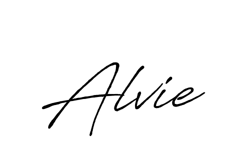 Alvie stylish signature style. Best Handwritten Sign (Antro_Vectra_Bolder) for my name. Handwritten Signature Collection Ideas for my name Alvie. Alvie signature style 7 images and pictures png