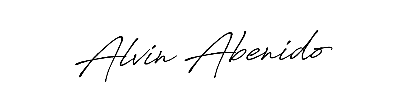 Design your own signature with our free online signature maker. With this signature software, you can create a handwritten (Antro_Vectra_Bolder) signature for name Alvin Abenido. Alvin Abenido signature style 7 images and pictures png