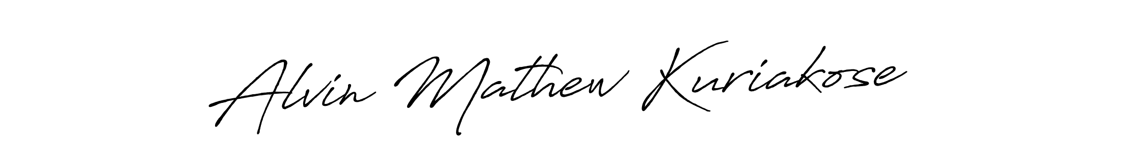 Use a signature maker to create a handwritten signature online. With this signature software, you can design (Antro_Vectra_Bolder) your own signature for name Alvin Mathew Kuriakose. Alvin Mathew Kuriakose signature style 7 images and pictures png