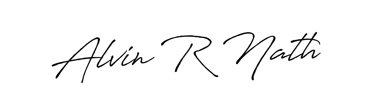 Also You can easily find your signature by using the search form. We will create Alvin R Nath name handwritten signature images for you free of cost using Antro_Vectra_Bolder sign style. Alvin R Nath signature style 7 images and pictures png