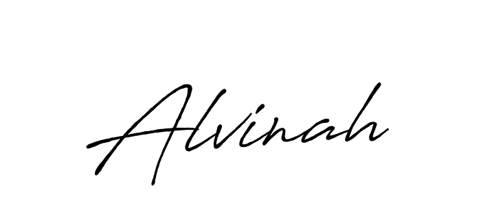 Design your own signature with our free online signature maker. With this signature software, you can create a handwritten (Antro_Vectra_Bolder) signature for name Alvinah. Alvinah signature style 7 images and pictures png