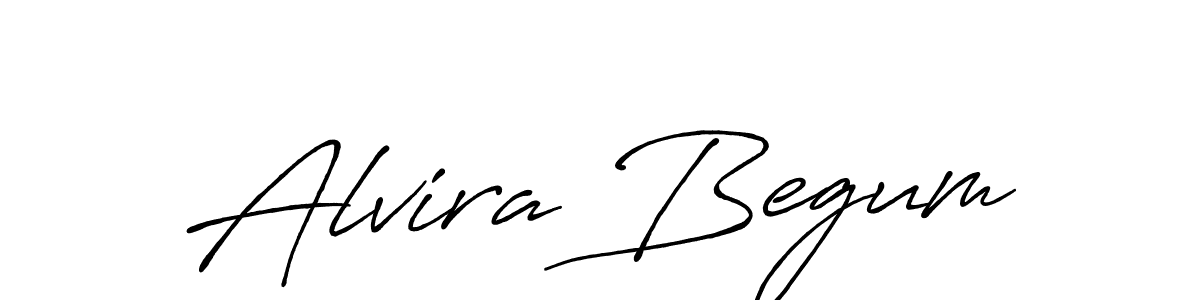 How to make Alvira Begum signature? Antro_Vectra_Bolder is a professional autograph style. Create handwritten signature for Alvira Begum name. Alvira Begum signature style 7 images and pictures png