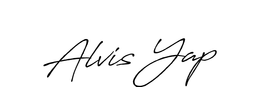 Alvis Yap stylish signature style. Best Handwritten Sign (Antro_Vectra_Bolder) for my name. Handwritten Signature Collection Ideas for my name Alvis Yap. Alvis Yap signature style 7 images and pictures png