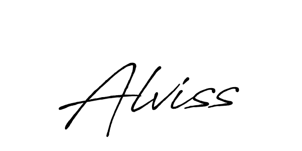 Also You can easily find your signature by using the search form. We will create Alviss name handwritten signature images for you free of cost using Antro_Vectra_Bolder sign style. Alviss signature style 7 images and pictures png