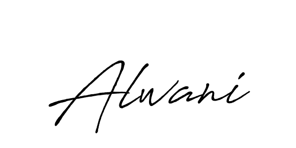 Make a beautiful signature design for name Alwani. Use this online signature maker to create a handwritten signature for free. Alwani signature style 7 images and pictures png