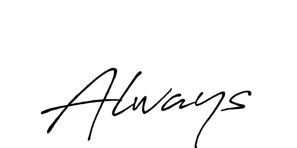 How to make Always signature? Antro_Vectra_Bolder is a professional autograph style. Create handwritten signature for Always name. Always signature style 7 images and pictures png