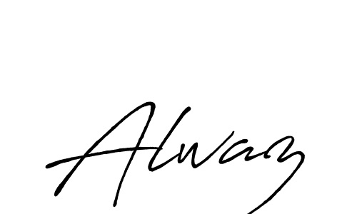 Create a beautiful signature design for name Alwaz. With this signature (Antro_Vectra_Bolder) fonts, you can make a handwritten signature for free. Alwaz signature style 7 images and pictures png
