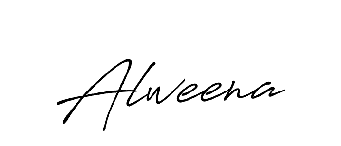 Also we have Alweena name is the best signature style. Create professional handwritten signature collection using Antro_Vectra_Bolder autograph style. Alweena signature style 7 images and pictures png