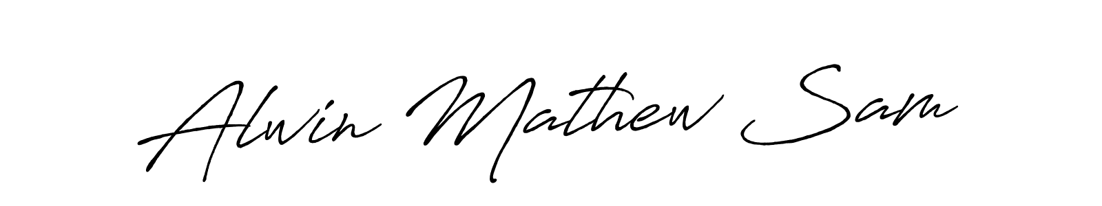 Make a beautiful signature design for name Alwin Mathew Sam. Use this online signature maker to create a handwritten signature for free. Alwin Mathew Sam signature style 7 images and pictures png