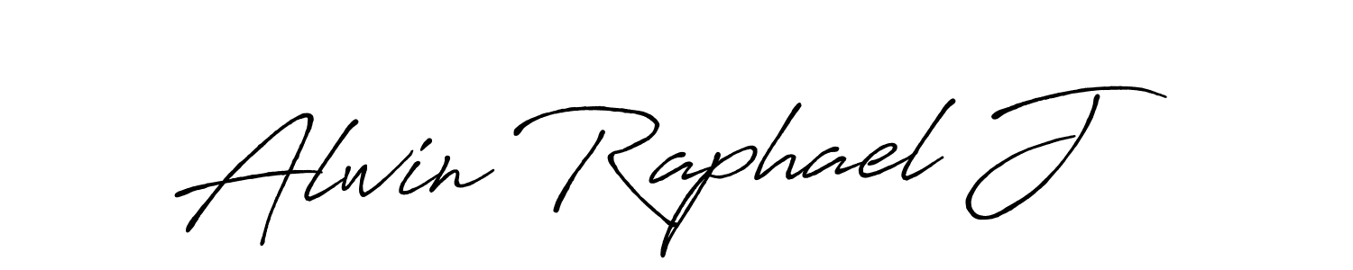 Design your own signature with our free online signature maker. With this signature software, you can create a handwritten (Antro_Vectra_Bolder) signature for name Alwin Raphael J. Alwin Raphael J signature style 7 images and pictures png