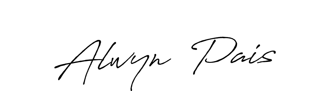 Also You can easily find your signature by using the search form. We will create Alwyn  Pais name handwritten signature images for you free of cost using Antro_Vectra_Bolder sign style. Alwyn  Pais signature style 7 images and pictures png