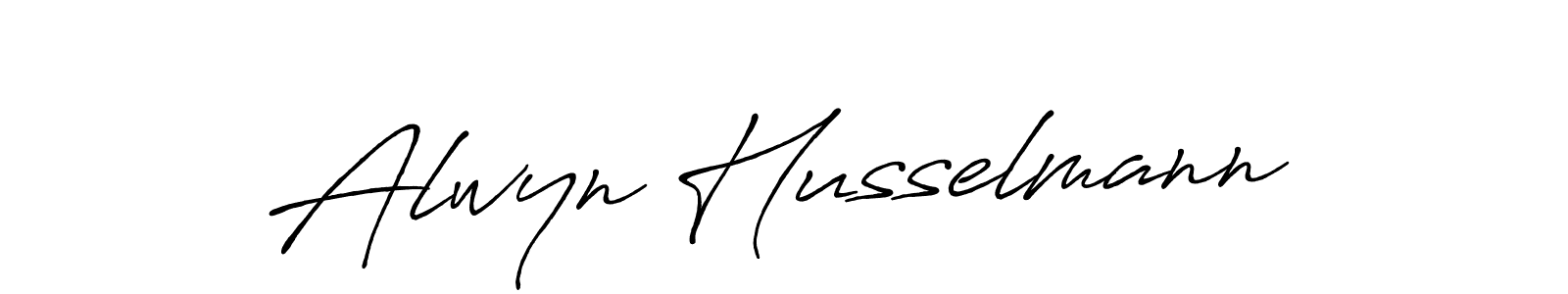 Alwyn Husselmann stylish signature style. Best Handwritten Sign (Antro_Vectra_Bolder) for my name. Handwritten Signature Collection Ideas for my name Alwyn Husselmann. Alwyn Husselmann signature style 7 images and pictures png