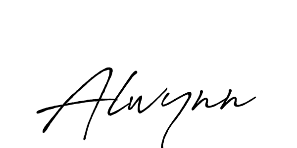 Design your own signature with our free online signature maker. With this signature software, you can create a handwritten (Antro_Vectra_Bolder) signature for name Alwynn. Alwynn signature style 7 images and pictures png