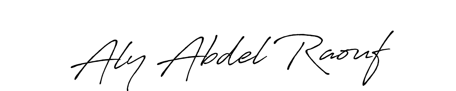 Also You can easily find your signature by using the search form. We will create Aly Abdel Raouf name handwritten signature images for you free of cost using Antro_Vectra_Bolder sign style. Aly Abdel Raouf signature style 7 images and pictures png