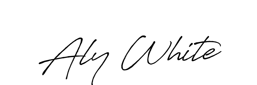 Here are the top 10 professional signature styles for the name Aly White. These are the best autograph styles you can use for your name. Aly White signature style 7 images and pictures png