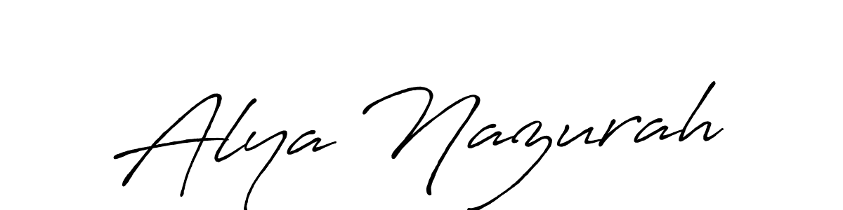 Once you've used our free online signature maker to create your best signature Antro_Vectra_Bolder style, it's time to enjoy all of the benefits that Alya Nazurah name signing documents. Alya Nazurah signature style 7 images and pictures png