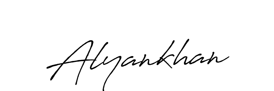 How to make Alyankhan signature? Antro_Vectra_Bolder is a professional autograph style. Create handwritten signature for Alyankhan name. Alyankhan signature style 7 images and pictures png