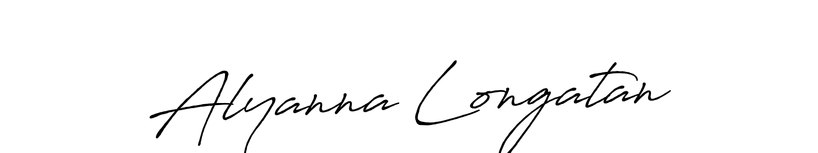 Here are the top 10 professional signature styles for the name Alyanna Longatan. These are the best autograph styles you can use for your name. Alyanna Longatan signature style 7 images and pictures png