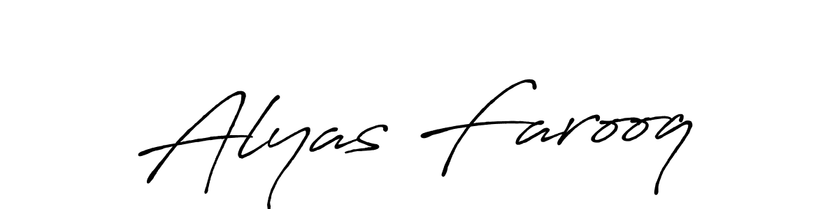 How to make Alyas Farooq signature? Antro_Vectra_Bolder is a professional autograph style. Create handwritten signature for Alyas Farooq name. Alyas Farooq signature style 7 images and pictures png