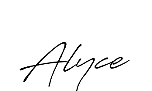 How to make Alyce signature? Antro_Vectra_Bolder is a professional autograph style. Create handwritten signature for Alyce name. Alyce signature style 7 images and pictures png