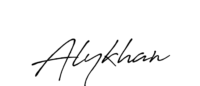 Alykhan stylish signature style. Best Handwritten Sign (Antro_Vectra_Bolder) for my name. Handwritten Signature Collection Ideas for my name Alykhan. Alykhan signature style 7 images and pictures png