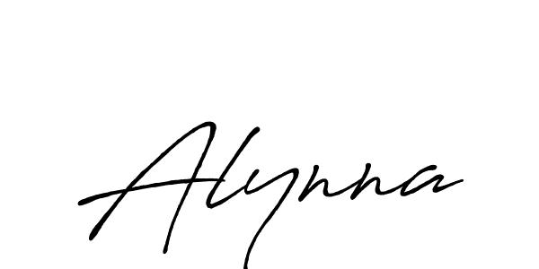 Alynna stylish signature style. Best Handwritten Sign (Antro_Vectra_Bolder) for my name. Handwritten Signature Collection Ideas for my name Alynna. Alynna signature style 7 images and pictures png