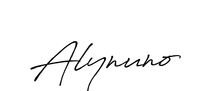 Design your own signature with our free online signature maker. With this signature software, you can create a handwritten (Antro_Vectra_Bolder) signature for name Alynuno. Alynuno signature style 7 images and pictures png