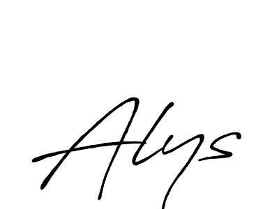 Also You can easily find your signature by using the search form. We will create Alys name handwritten signature images for you free of cost using Antro_Vectra_Bolder sign style. Alys signature style 7 images and pictures png