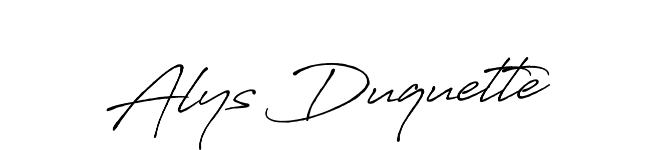 The best way (Antro_Vectra_Bolder) to make a short signature is to pick only two or three words in your name. The name Alys Duquette include a total of six letters. For converting this name. Alys Duquette signature style 7 images and pictures png