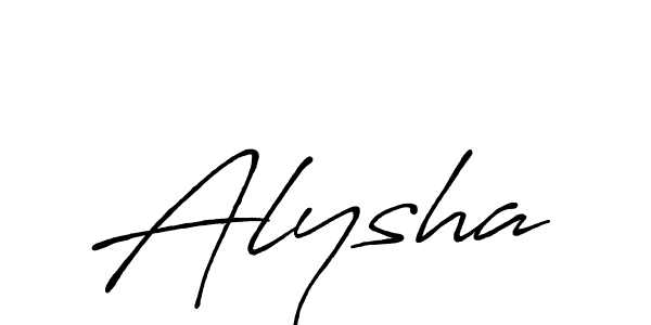 Once you've used our free online signature maker to create your best signature Antro_Vectra_Bolder style, it's time to enjoy all of the benefits that Alysha name signing documents. Alysha signature style 7 images and pictures png