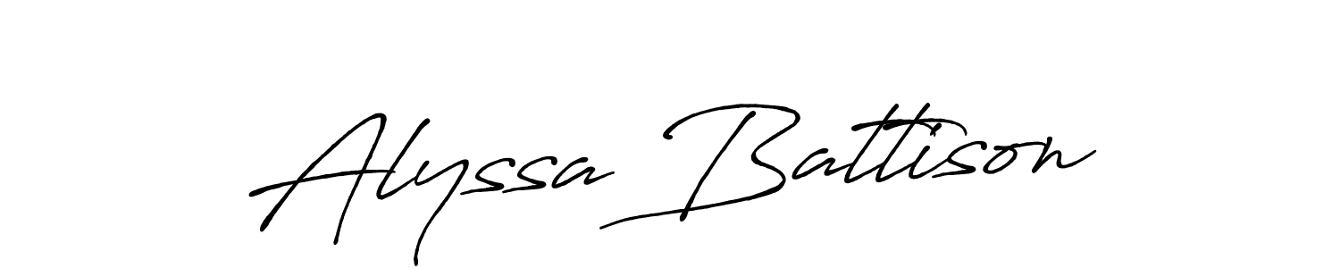 You should practise on your own different ways (Antro_Vectra_Bolder) to write your name (Alyssa Battison) in signature. don't let someone else do it for you. Alyssa Battison signature style 7 images and pictures png