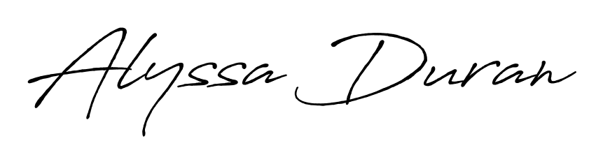 You can use this online signature creator to create a handwritten signature for the name Alyssa Duran. This is the best online autograph maker. Alyssa Duran signature style 7 images and pictures png