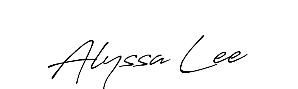 Also we have Alyssa Lee name is the best signature style. Create professional handwritten signature collection using Antro_Vectra_Bolder autograph style. Alyssa Lee signature style 7 images and pictures png