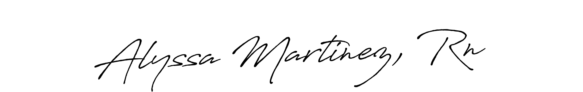 Here are the top 10 professional signature styles for the name Alyssa Martinez, Rn. These are the best autograph styles you can use for your name. Alyssa Martinez, Rn signature style 7 images and pictures png