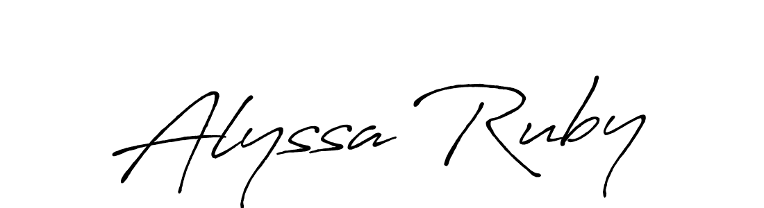 if you are searching for the best signature style for your name Alyssa Ruby. so please give up your signature search. here we have designed multiple signature styles  using Antro_Vectra_Bolder. Alyssa Ruby signature style 7 images and pictures png