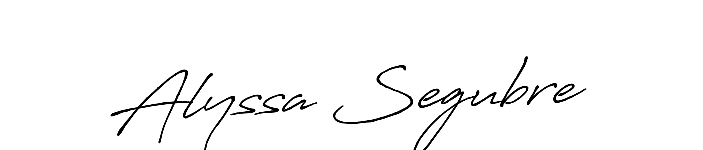 Antro_Vectra_Bolder is a professional signature style that is perfect for those who want to add a touch of class to their signature. It is also a great choice for those who want to make their signature more unique. Get Alyssa Segubre name to fancy signature for free. Alyssa Segubre signature style 7 images and pictures png