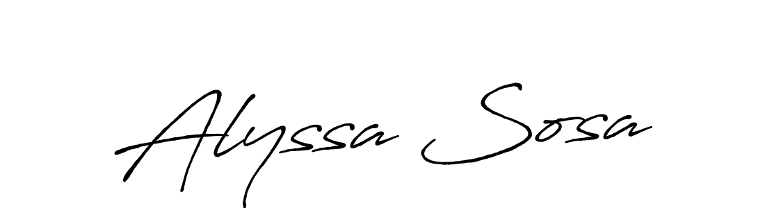 Make a short Alyssa Sosa signature style. Manage your documents anywhere anytime using Antro_Vectra_Bolder. Create and add eSignatures, submit forms, share and send files easily. Alyssa Sosa signature style 7 images and pictures png