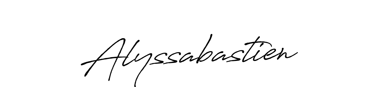 How to Draw Alyssabastien signature style? Antro_Vectra_Bolder is a latest design signature styles for name Alyssabastien. Alyssabastien signature style 7 images and pictures png