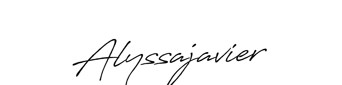 How to Draw Alyssajavier signature style? Antro_Vectra_Bolder is a latest design signature styles for name Alyssajavier. Alyssajavier signature style 7 images and pictures png