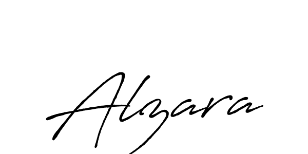 Alzara stylish signature style. Best Handwritten Sign (Antro_Vectra_Bolder) for my name. Handwritten Signature Collection Ideas for my name Alzara. Alzara signature style 7 images and pictures png