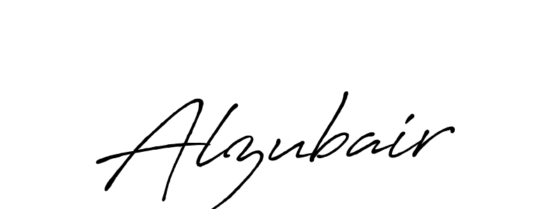 Make a beautiful signature design for name Alzubair. With this signature (Antro_Vectra_Bolder) style, you can create a handwritten signature for free. Alzubair signature style 7 images and pictures png