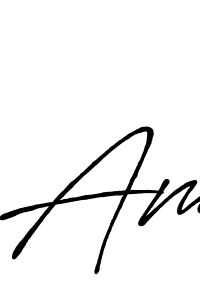 Use a signature maker to create a handwritten signature online. With this signature software, you can design (Antro_Vectra_Bolder) your own signature for name Am. Am signature style 7 images and pictures png