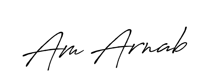 Make a beautiful signature design for name Am Arnab. With this signature (Antro_Vectra_Bolder) style, you can create a handwritten signature for free. Am Arnab signature style 7 images and pictures png