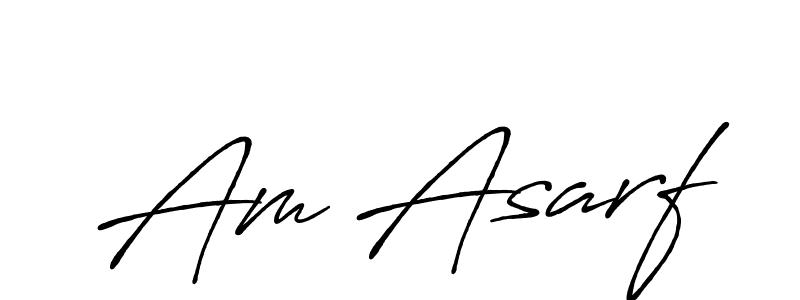 Use a signature maker to create a handwritten signature online. With this signature software, you can design (Antro_Vectra_Bolder) your own signature for name Am Asarf. Am Asarf signature style 7 images and pictures png