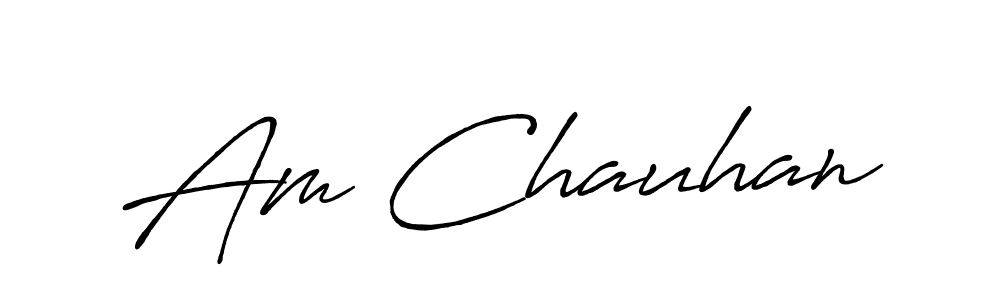 Also we have Am Chauhan name is the best signature style. Create professional handwritten signature collection using Antro_Vectra_Bolder autograph style. Am Chauhan signature style 7 images and pictures png