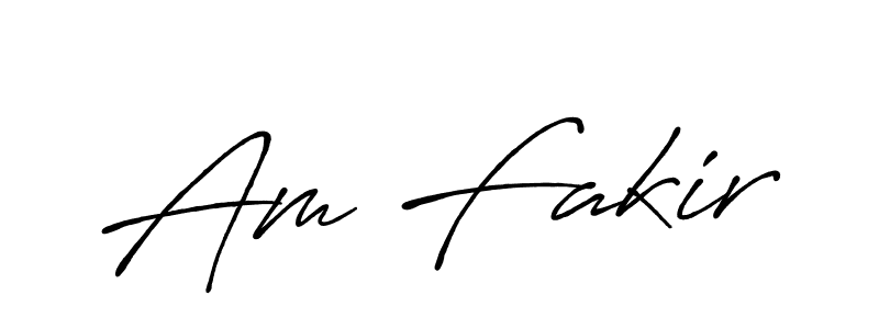 How to make Am Fakir signature? Antro_Vectra_Bolder is a professional autograph style. Create handwritten signature for Am Fakir name. Am Fakir signature style 7 images and pictures png
